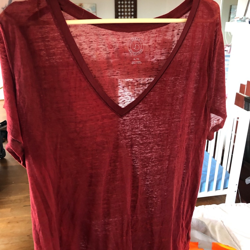 Sheer oversized shirt